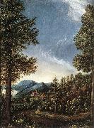 ALTDORFER, Albrecht Danubian Landscape g oil on canvas